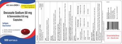 Bottle Label (Docusate Sodium 50 mg And Sennosides 8.6 mg Red)